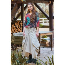 Los Banditos Beli Bağcıklı Cep Detaylı Şalvar Uzun Etek