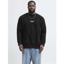 Jack & Jones Jack Jones Soho Bisiklet Yaka Büyük Beden Erkek Sweat 12284682