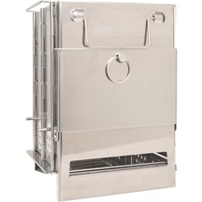 Badger Muspel Paslanmaz Menteşeli Ateş Kutusu, Katlanabilir, Taşınabilir Mangal, Kamp Mangalı, Dış Mekan Mangalı