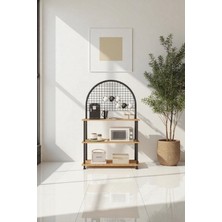 Mobitopya Çevir Kur Atlantik Çam Çok Amaçlı Kahve Köşesi Dolabı, , Mutfak Düzenleyici 71*136*35