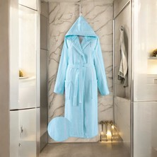 Galawarra Lorien Pamuklu Kapüşonlu Midi Boy Bornoz