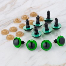 Akıllı Durak Loren 14 mm Yeşil 5 Çift Amigurumi Göz