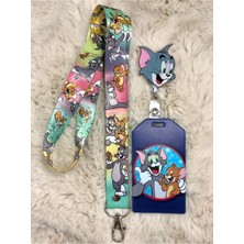 Hediyebum Tom ve Jery Boyun Askısı Tom Yoyo ve Kartlık Set