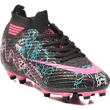 Laliga Siyah-Fuşya Çoraplı Erkek Krampon Air 600 M Krampon