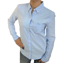 Gap V-Frch Fıtted Oxford Logo Kadın Gomlek