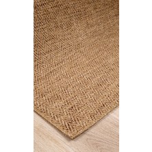 Naturel Sisal Jüt Bej Hasır Halı Yıkanabilir Kaymaz Taban Dokuma Makine Tozumaz Antibakteriyel