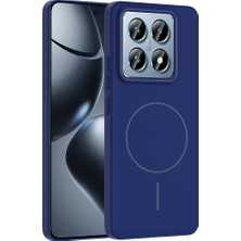 Zore 14T Pro Kılıf Magsafe Şarj Özellikli Mrsa Ruby Sert Kapak - Lacivert