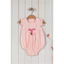 Dinamik çocuk %100 Pamuk Kız Bebek/yenidoğan Fiyonklu Alttan Çıtçıtlı Badi/body