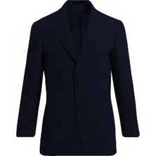 Uki Lacivert Mono Yaka Klasik Ceket