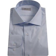 Uki Mavi Comfort Fit Uzun Kol Gömlek