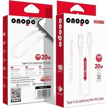 Misda Store P3 Type-C To Lightning Mini Pd 20W Hızlı Şarj ve Data Kablosu | 30CM | iPhone Uyumlu | 480MBPS Veri Aktarımı