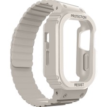 Lopard Apple Watch Ultra 49MM KD-142 Airbag Tasarımlı Kasa Koruyuculu Silikon Kordon