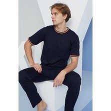 Etoile 2090 Erkek Kısa Kol Bantlı Pijama Takım