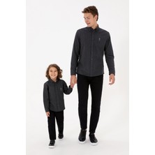 U.s. Polo Assn. Erkek Çocuk Antrasit Gömlek Desenli 50316670-VR006