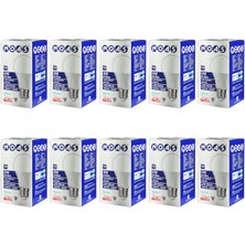 Noas 10 Adet 9W LED Ampul 6500K Beyaz Işık E27 Duy - 810 Lümen YL95-9011
