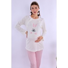Effortt Pembe Hamile Lohusa Pijama Takımı