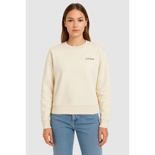 Guess Kadın Aurelia Aktif Sweatshirt - Beyaz
