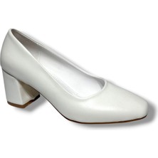 Cakgo Cshoes 176-26 Cilt Deri Kare Topuklu Kadın Ayakkabı