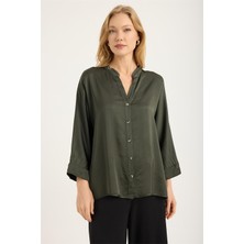 Home Store Dik Yaka ¾ Kol Yarasa Gömlek