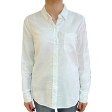 Gap V-Frch Fıtted Oxford Logo Kadın Gomlek