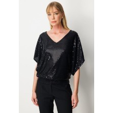 Eskişehir Mağazacılık 61378 Onteks Bluz V Yaka Sırtı Dekolteli