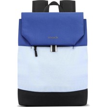 Mena Rise Zen Eco MCE-1304 Sırt Çantası - Çantası, Hırsızlığa Karşı Koruma, Küçük, Mini, 13-14 Inç Laptop, Günlük ve Iş Kullanımı, Şık Tasarım, Üniversite ve Okul Için, Mavi Gri