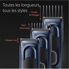 Mena Rise Braun Series 5 HC5350, Erkekler Için 17 Uzunluk Ayarına Sahip Saç Kesme Makinesi