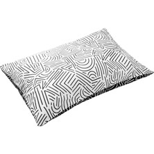 Cozy Home Mono Çift Taraflı Yastık Kılıfı Maze Siyah 50X70