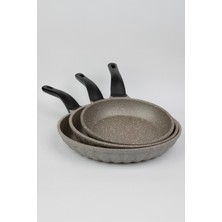 Masterchef Aluminyum Döküm  3'lü Dilimli Tava