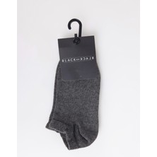 Black On Black Antrasit Kadın Patik Çorap K_patik