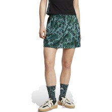 Adidas All Over Print Ski Kadın Yeşil Etek