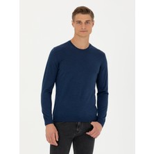 Cacharel Erkek Lacivert Slim Fit Kazak 50280197-VR033