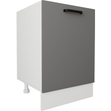 VM VERTEX MOBİLYA Napoli Raflı Dolap Ayaklı Raf Modül Dolap 60 cm