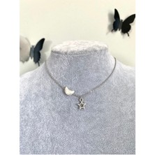 Pinky Lady Ay Incili Y2K Aesthetic Yıldız Kolye