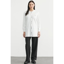 Sementa Çıtçıtlı Tunik Boy Eşofman Takım - Ekru