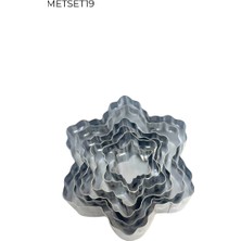 Pastry Planet Metal Çiçek Tırtıklı Volovan / Kurabiye Kalıbı 6 Adet