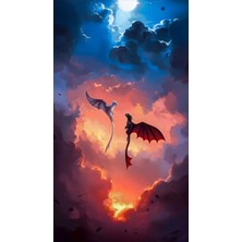 Aydın Garage Işığın Öfkesi ve Gecenin Öfkesi Kapı Direk Kaplama Folyosu Baskılı Sticker Sağ-Sol 2 Adet 22*50 cm