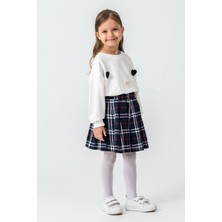 Kinderos Kareli Etekli Kız Çocuk 3\'lü Takım - 26K 6359