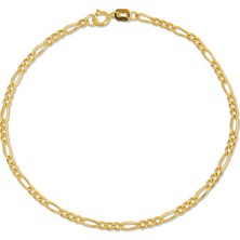 Altın Kesesi 14 Ayar Altın Figaro Bileklik Unisex 2 mm