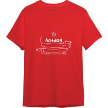 The Lucid Lab Hotdog Tişört - Kırmızı