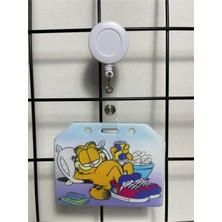 Hediyebum Garfield Yan Yaka Kart Kılıfı