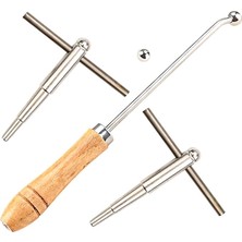 Misda Store 1 Set Trombon Trompet Aracı Trompet Ezik Onarım Aracı Trompet Trombon Korno Onarımı Için Ahşap Saplı
