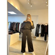 Gülten Akgün Siyah Eşofman Takım