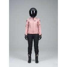 Scudo Lyon Pembe 4 Mevsim Kadın Motosiklet Montu
