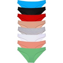 MELENERS 8 Adet Süper Eko Set Likralı Kadın Slip Külot Set 1