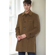 PLT9226 Dewberry Battal Palto-Camel