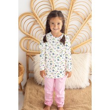 Lilabio %100 Pamuk Kelebekli Bebek Çocuk Pijama Takımı