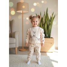 Şimo Butik Kız Çocuk Alt Üst Takım Uzun Kollu Eşofman Rahat Şık Modern Tasarım