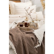 Dokubba - Tek Kişilik Müslin Yatak Örtüsü - Müslin Pike - 180X230CM Müslin Yatak Örtüsü