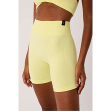 Cervus Amara Spor Şort Yüksek Bel Esnek Şekillendirici ve Toparlayıcı Seamless Tayt Kısa Şort